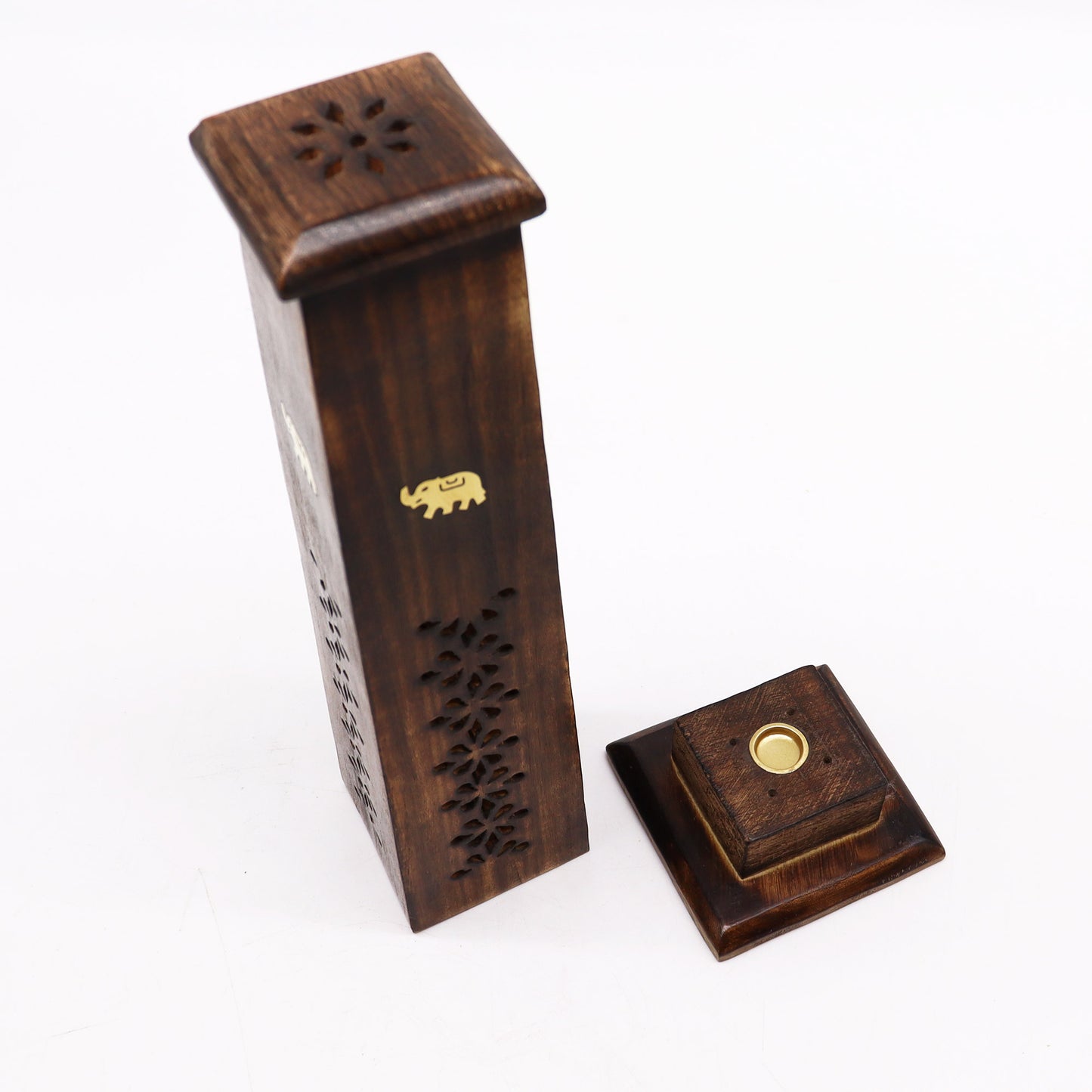 Tapered Incense Tower - Mango Wood