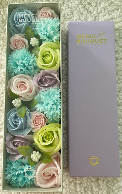 Long Soap Arrangement Box - Baby Blessings - Blues