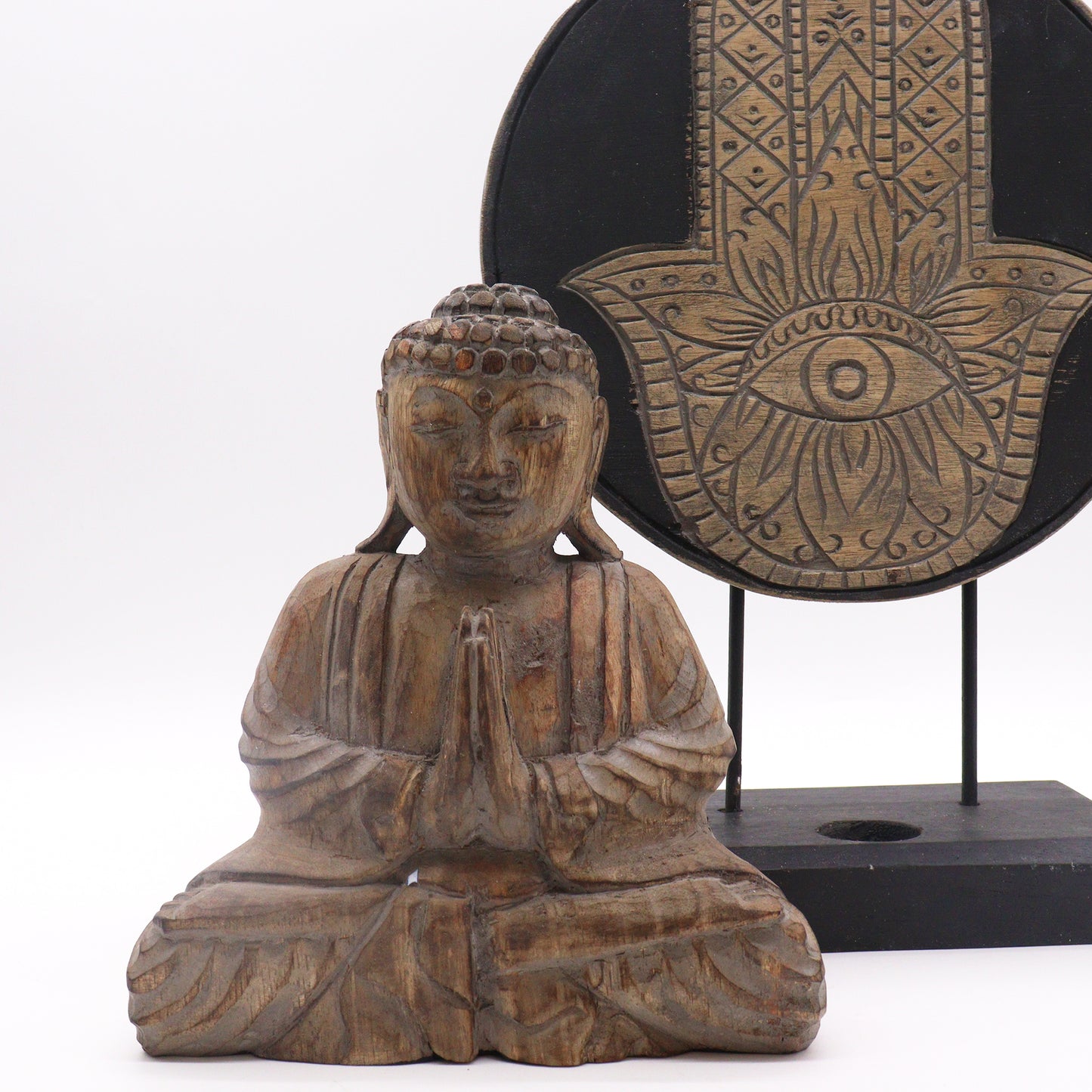 Buddha Feng Shui Set - Hamsa - Grey (2 Designs)