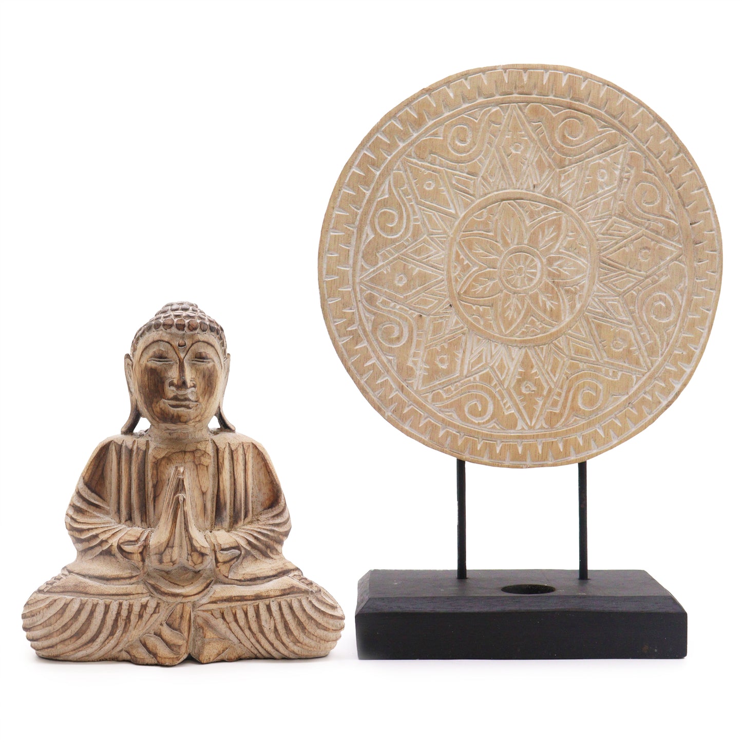 Buddha Feng Shui Set - Classic Mandala - Natural (2 Designs)