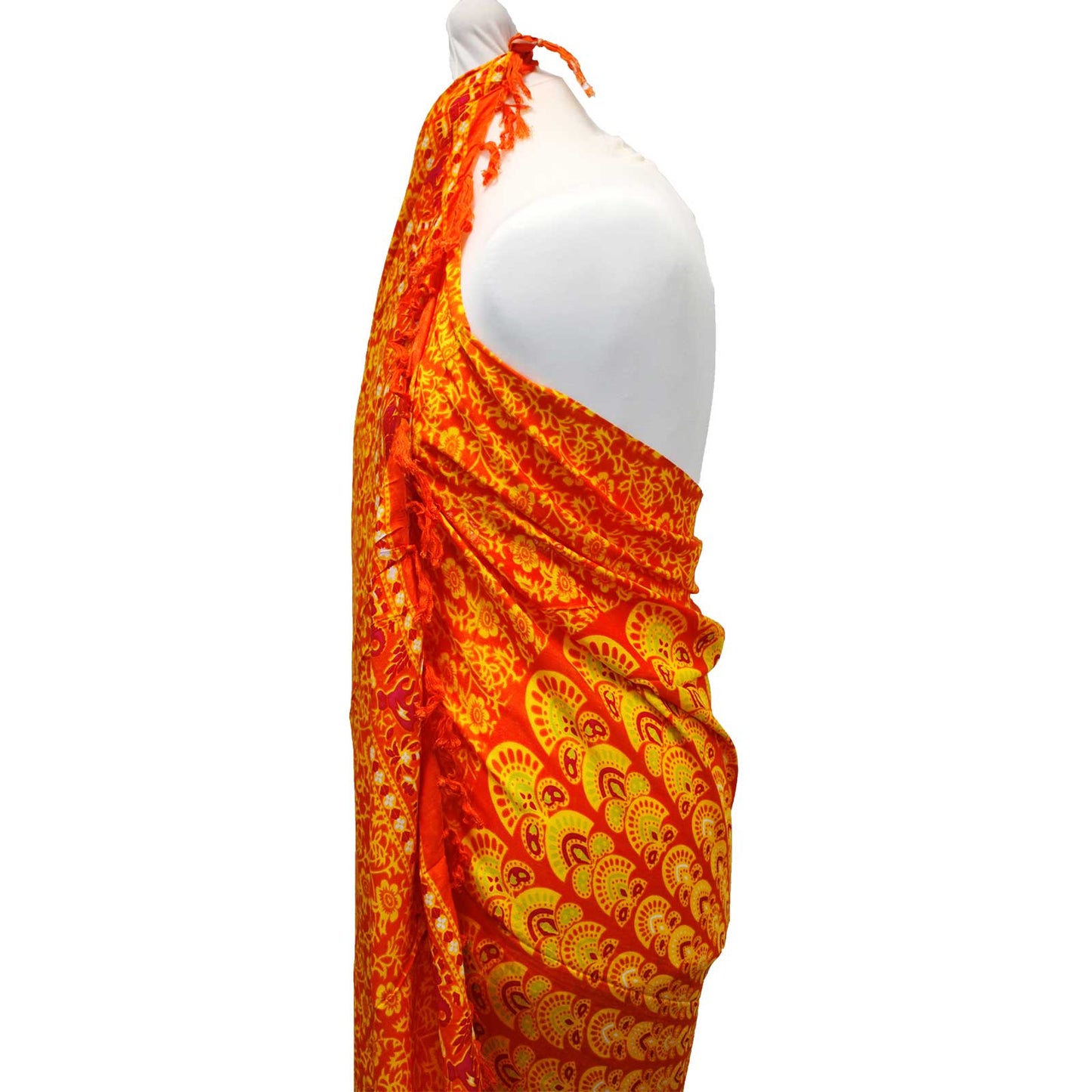 Lime Orange Mandela Sarong