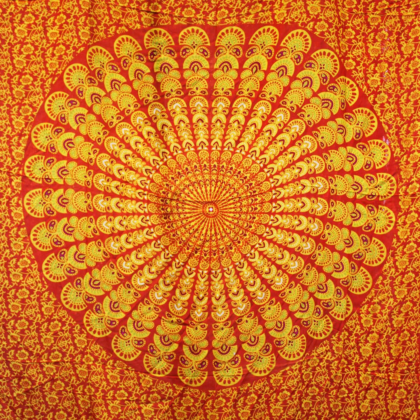 Lime Orange Mandela Sarong