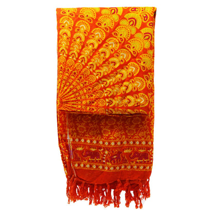 Lime Orange Mandela Sarong