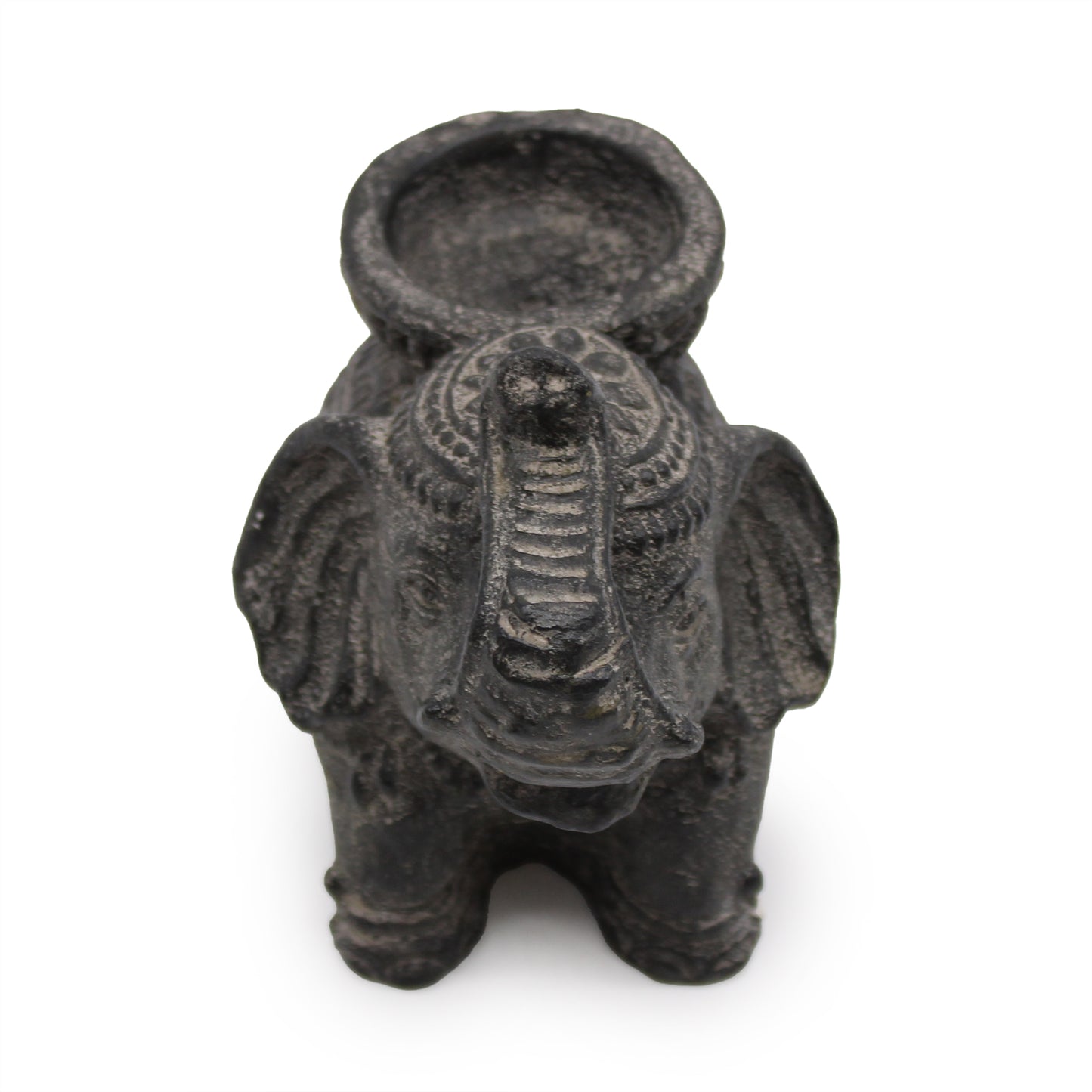 Elephant Incense & Candle Holder (black antique)