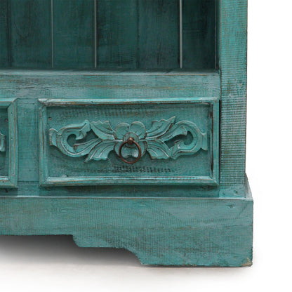 Albasia Cabinet - Turquoise wash