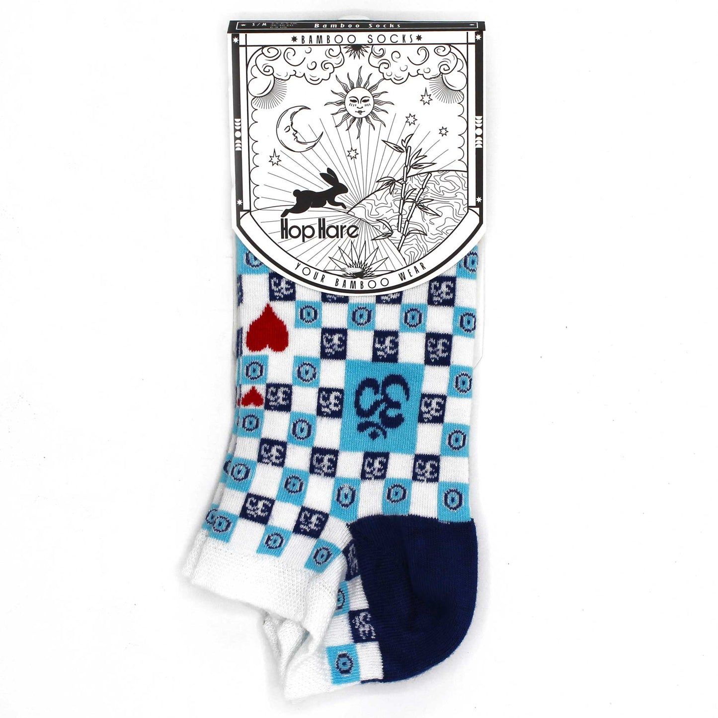 M/L Bamboo Socks Low (41-46) - Om and Evil Eye