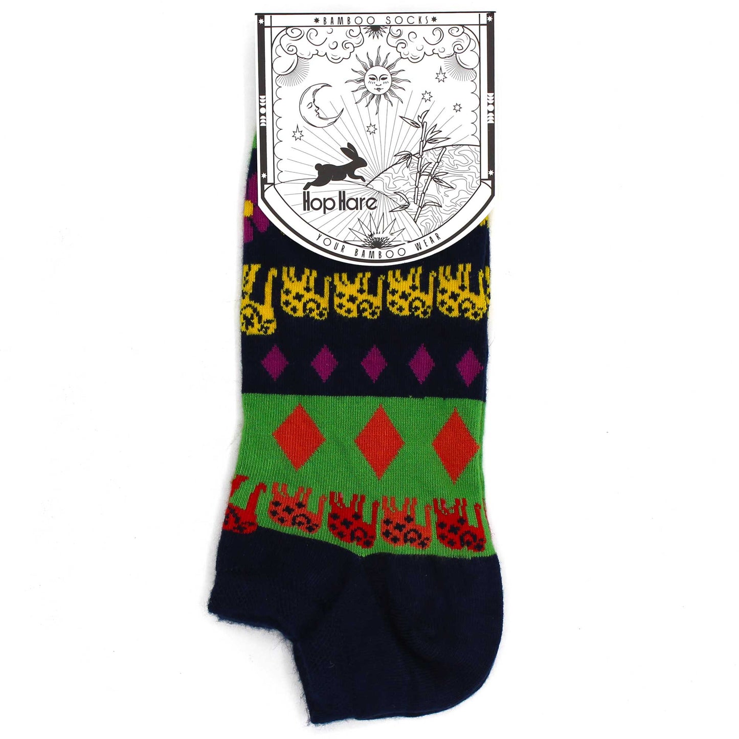 M/L Bamboo Socks Low (41-46) - Lucky Elephant