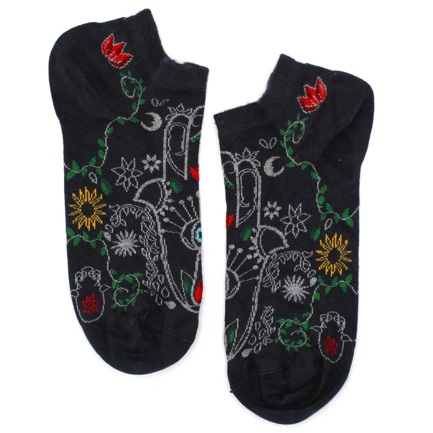 S/M Bamboo Socks Low (36-40) - Hamsa