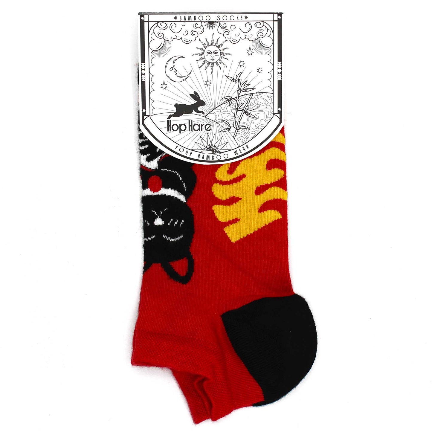 M/L Bamboo Socks Low (41-46) - Lucky Cat