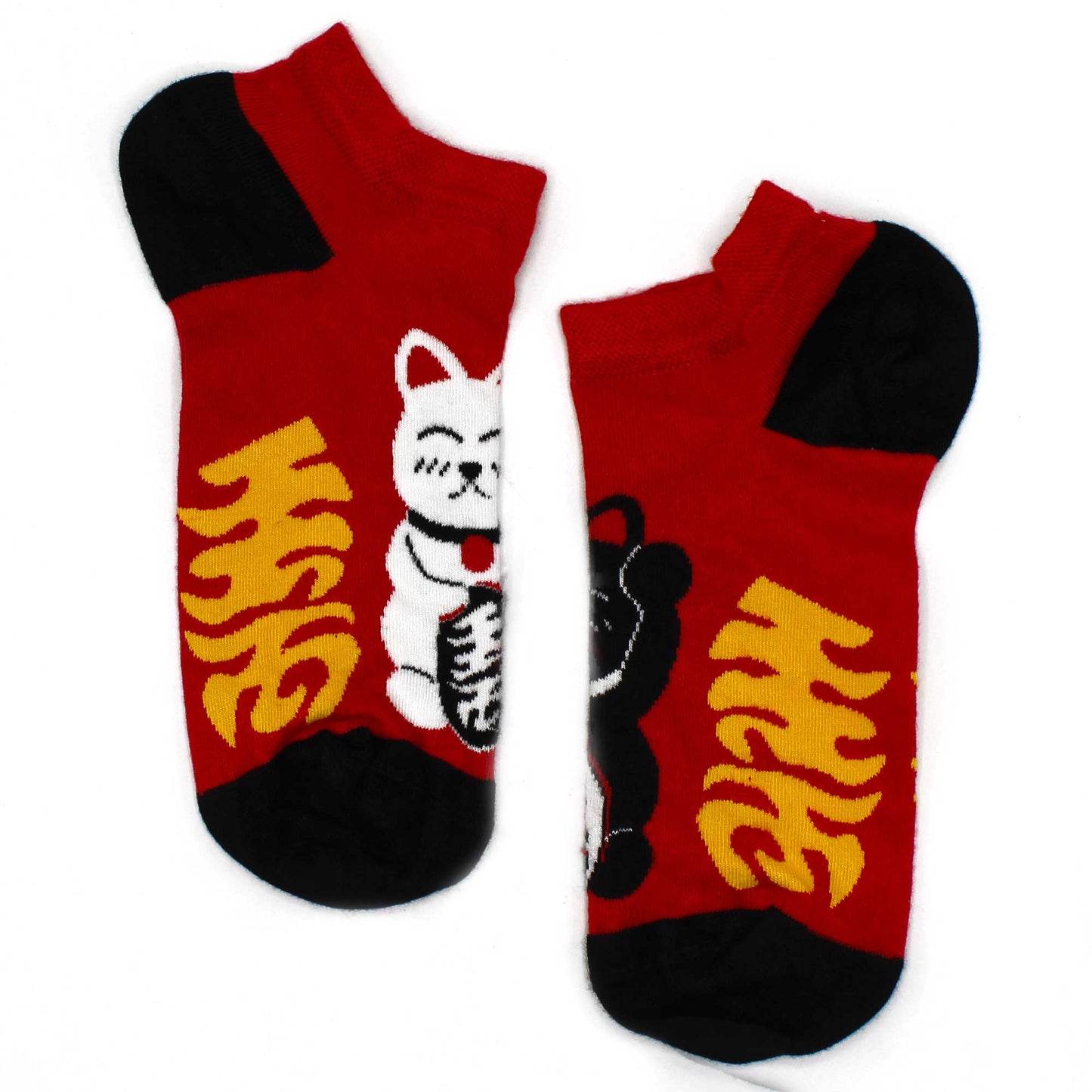 S/M Bamboo Socks Low (36-40) - Lucky Cat