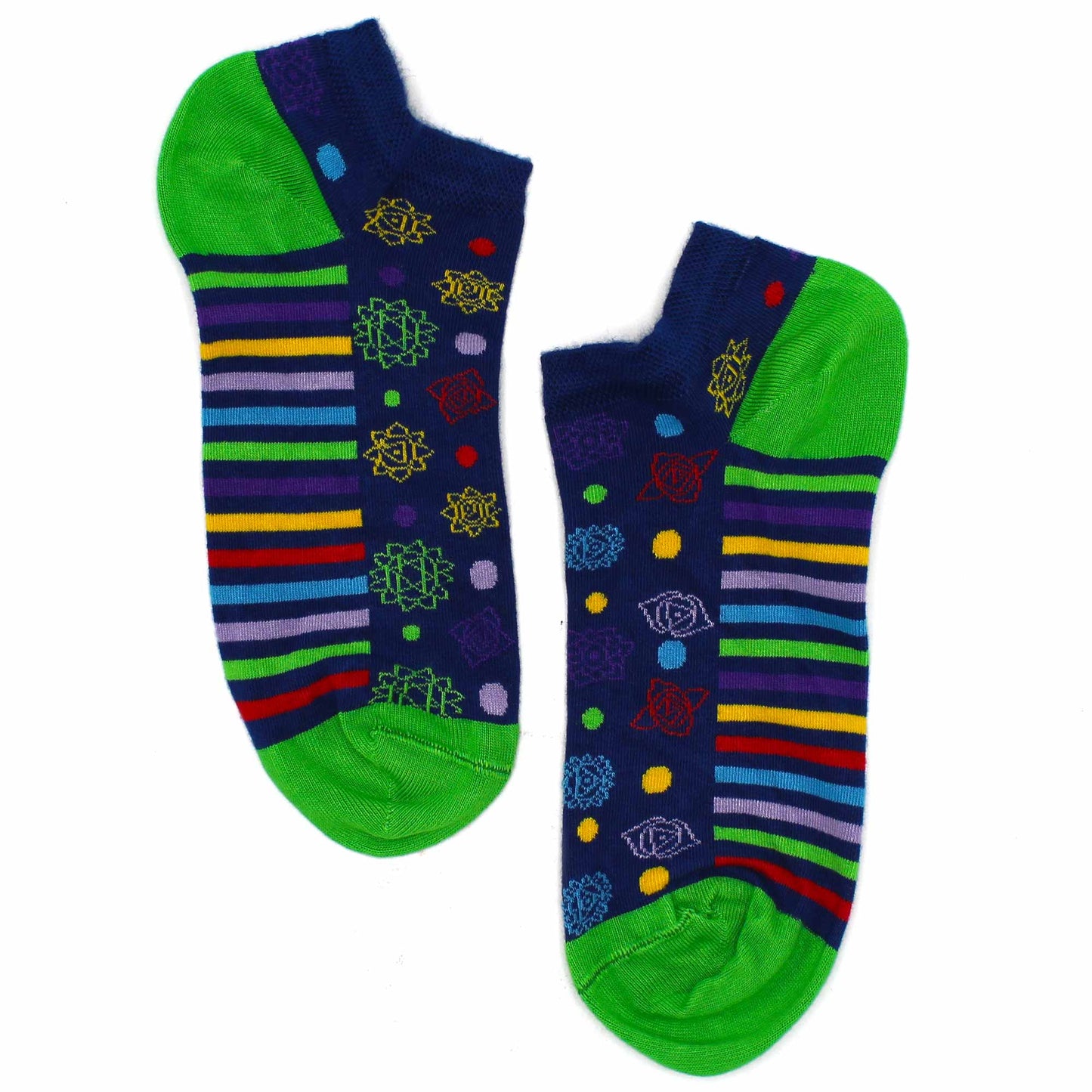 S/M Bamboo Socks Low (36-40) - 7 Chakra