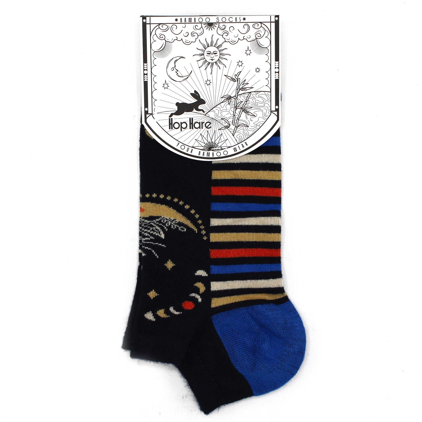 S/M Bamboo Socks Low (36-40) - Lunar Phases