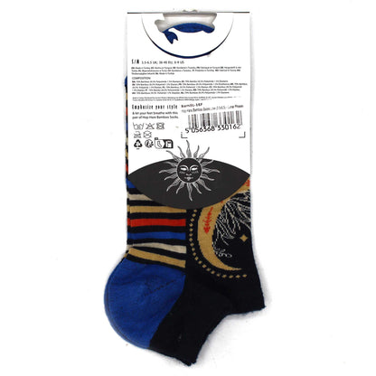 M/L Bamboo Socks Low (41-46) - Lunar Phases