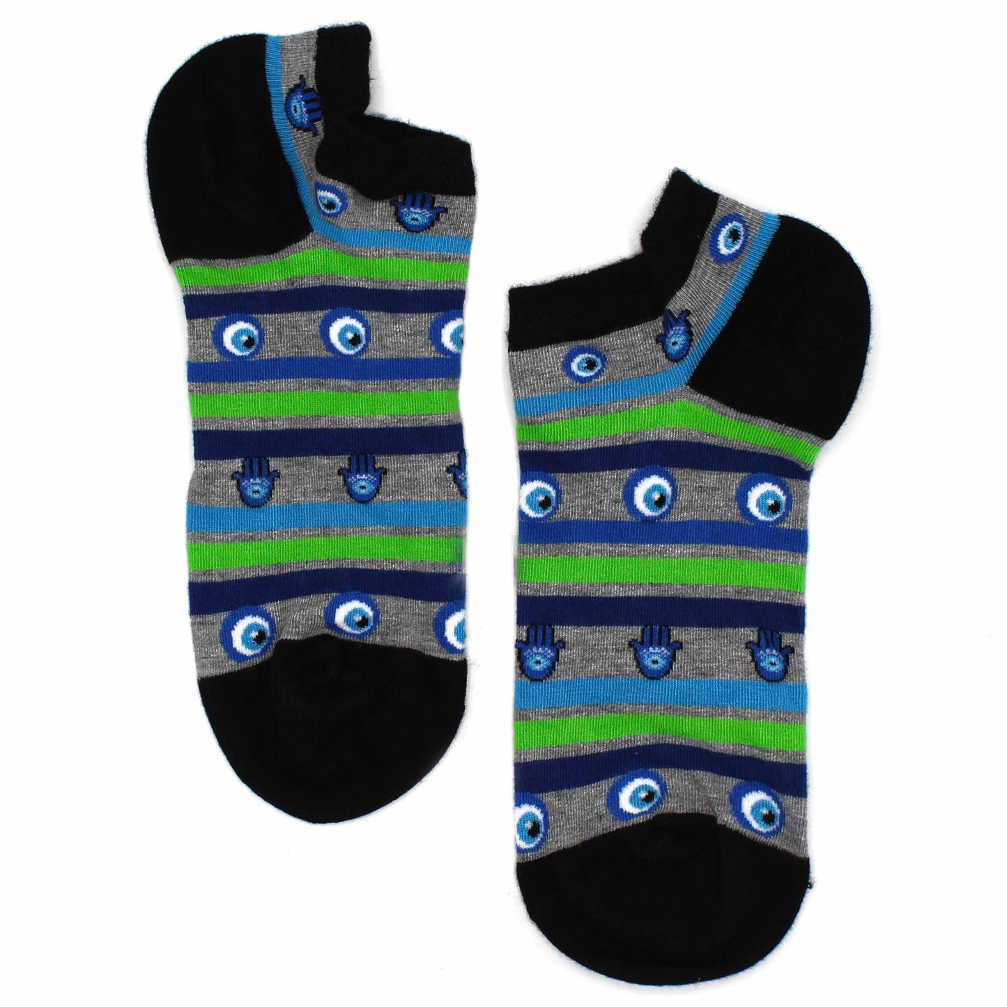 S/M Bamboo Socks Low (36-40) - Evil Eye & Hamsa