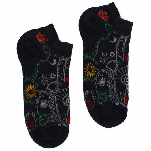 M/L Bamboo Socks Low (41-46) - Hamsa