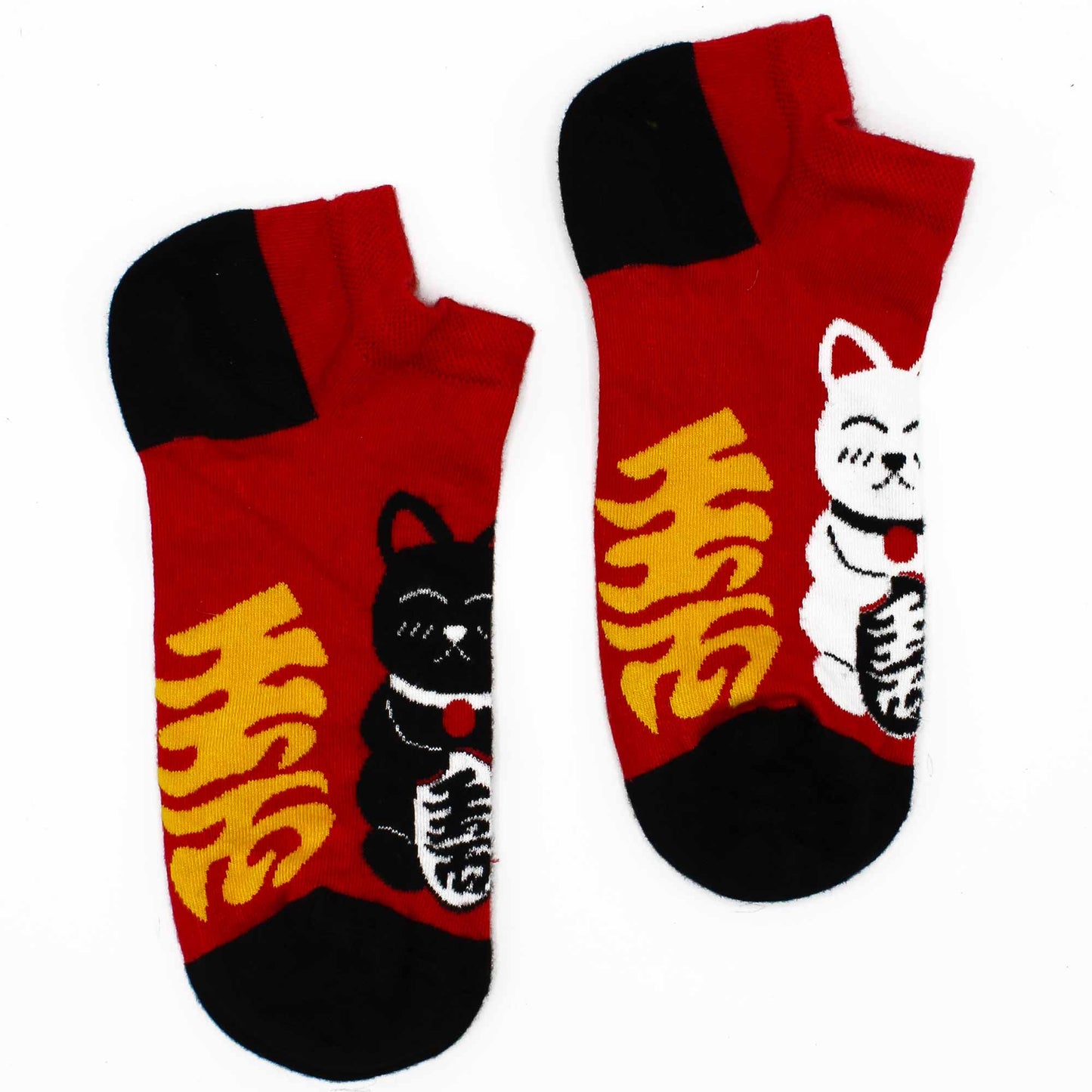 S/M Bamboo Socks Low (36-40) - Lucky Cat