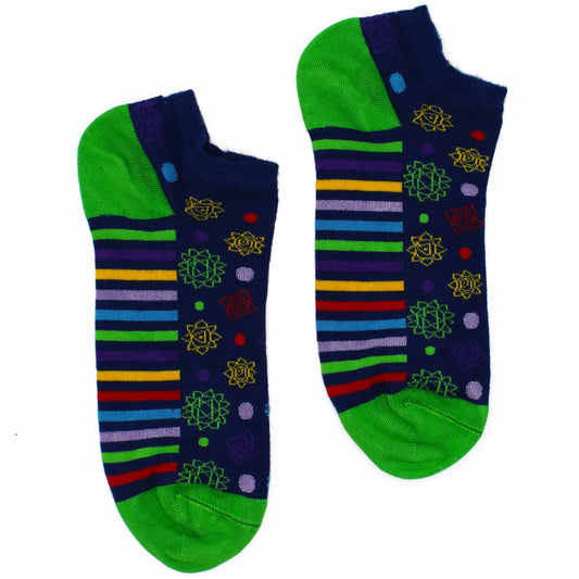 S/M Bamboo Socks Low (36-40) - 7 Chakra