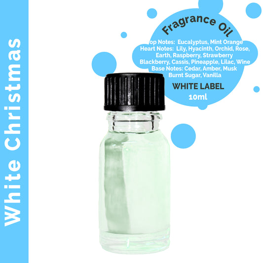 Customisable White Christmas Fragrance Oil 10ml - 10 Pack