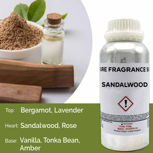 500ml (Pure) Fragrance Oil - Sandalwood