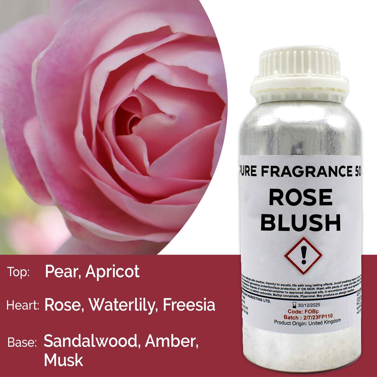 Rose Blush Pure Fragrance Oil - 500ml