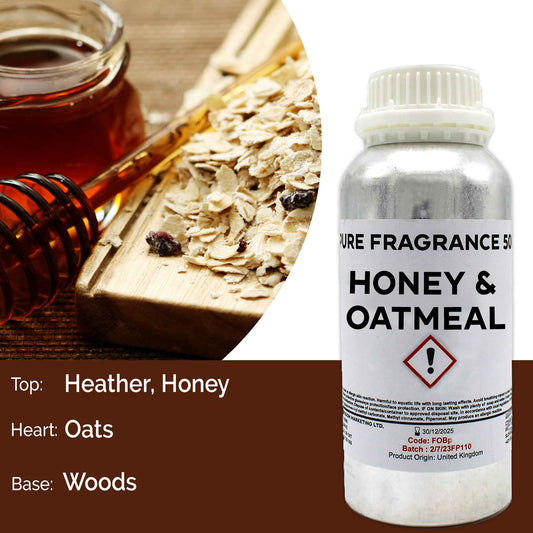 Honey & Oatmeal Pure Fragrance Oil - 500ml