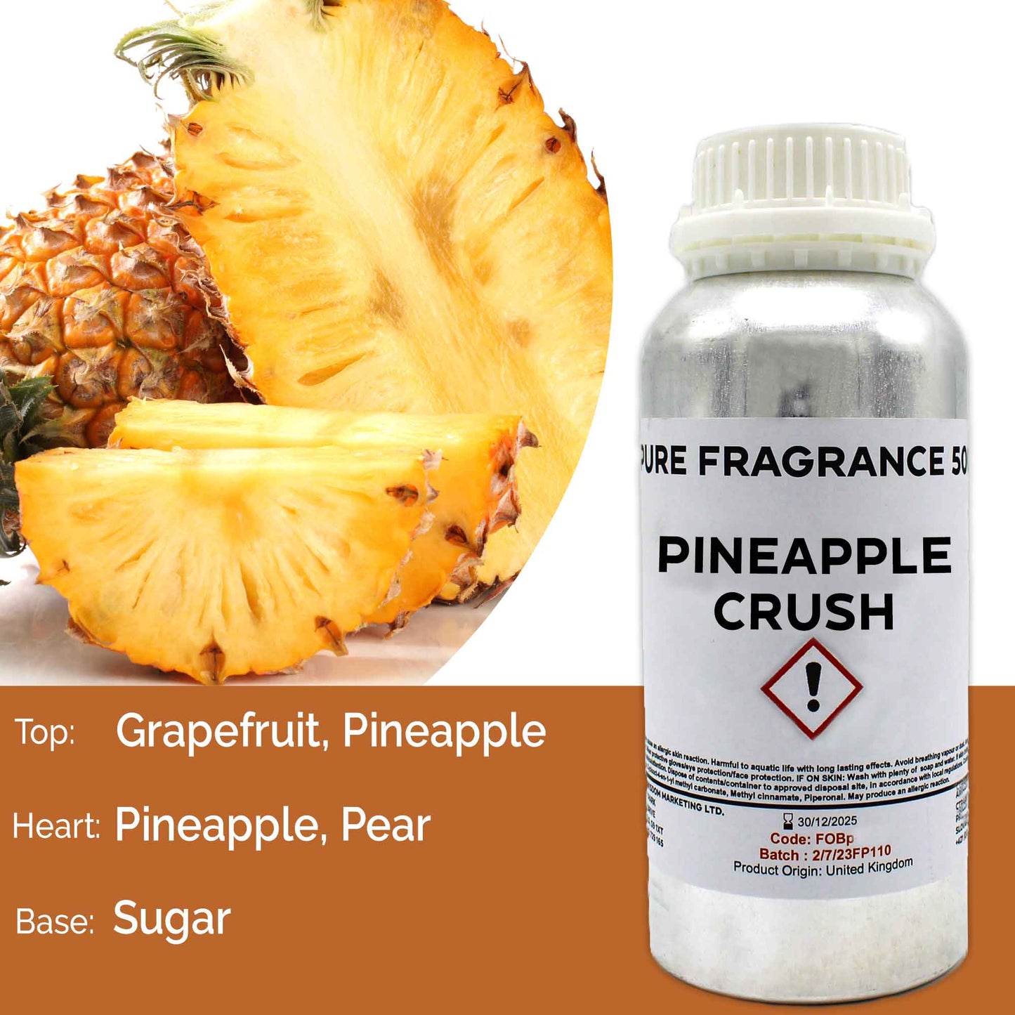 Pineapple Crush Pure Fragrance Oil - 500ml