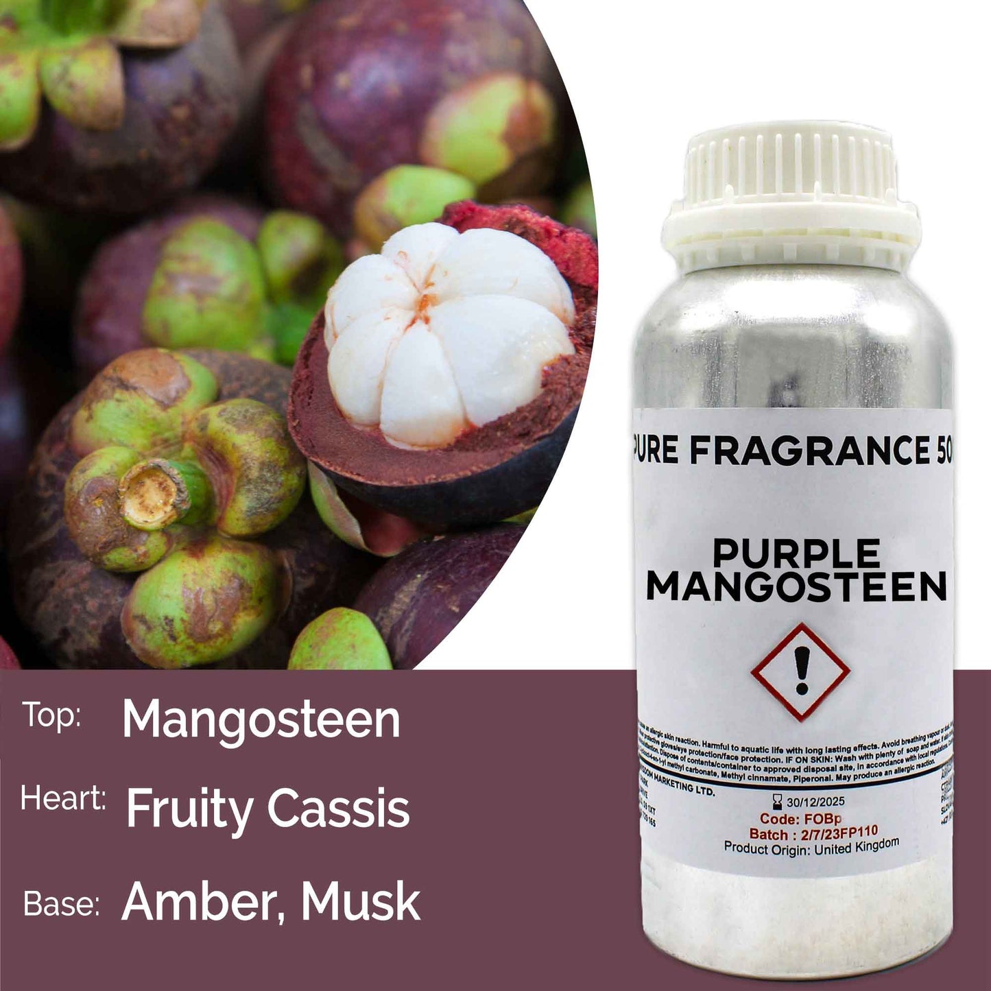 Purple Mangosteen Pure Fragrance Oil - 500ml