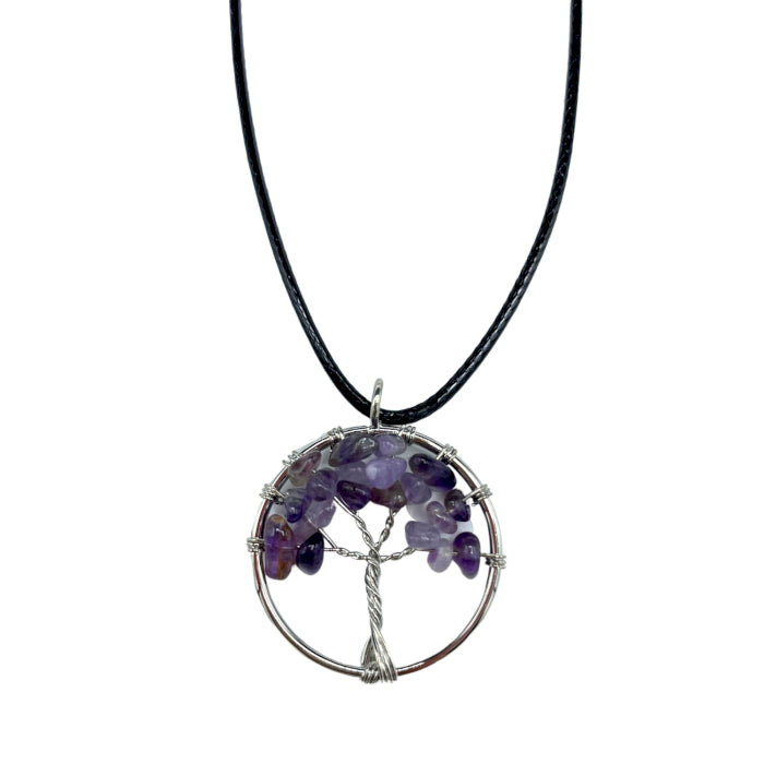 Tree of Life Pendant - Amethyst