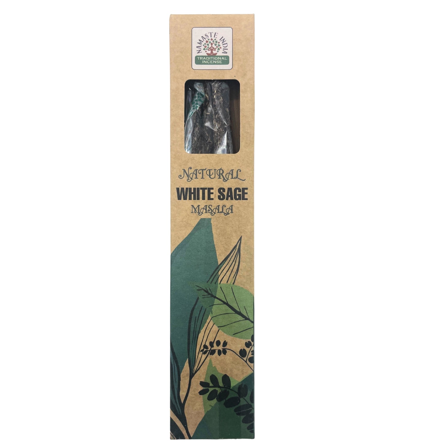 Natural Botanical Masala Incense Sticks - White Sage