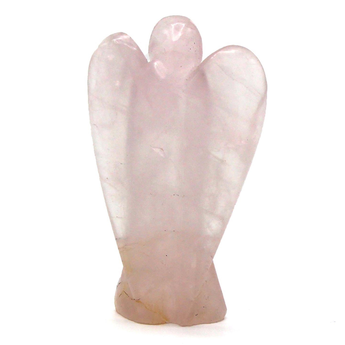 Hand Carved Gemstone Angel - Rose Quartz