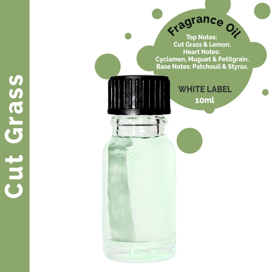 Customisable 10 ml Cut Grass Fragrance Oil - 10 Pack