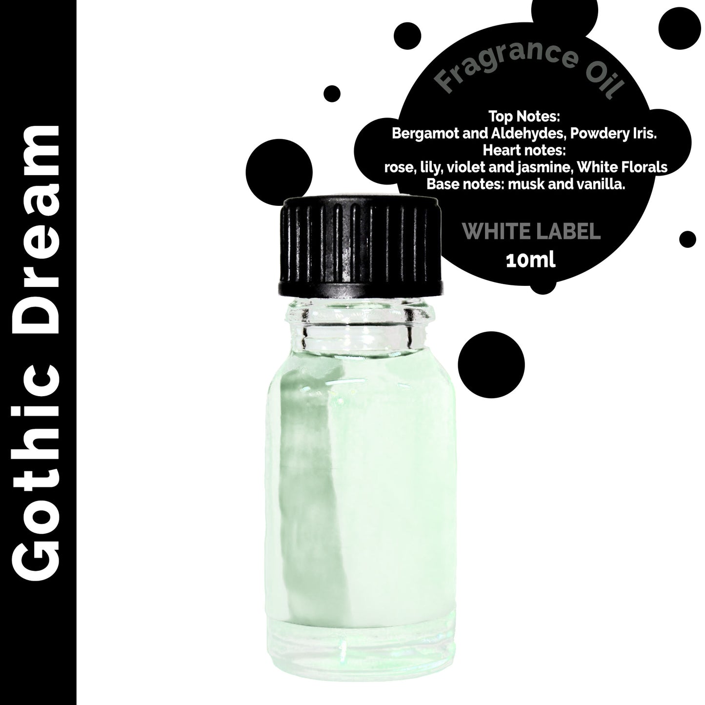 Customisable 10 ml Gothic Dream Fragrance Oil - 10 Pack