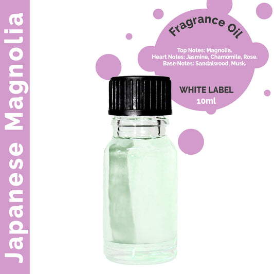 Customisable 10ml Japanese Magnolia Fragrance Oil - 10 Pack