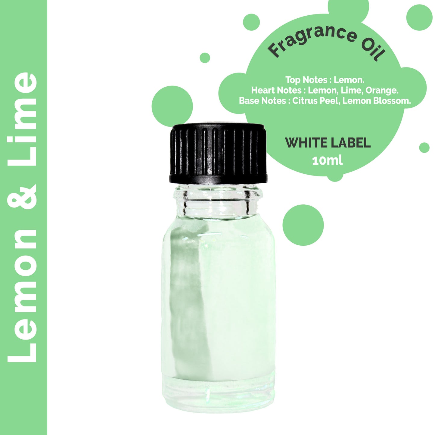 Customisable 10ml Lemon & Lime Fragrance Oil - 10 Pack