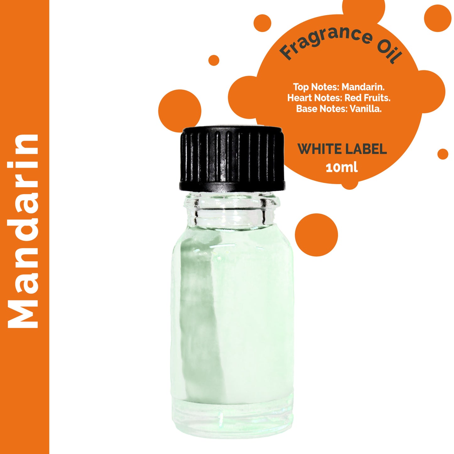 Customisable 10 ml Mandarin Fragrance Oil - 10 Pack