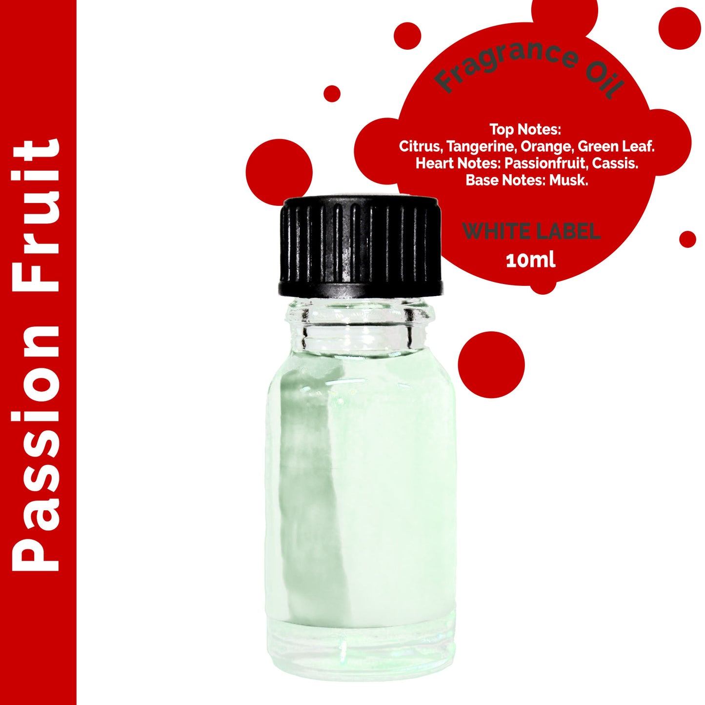 Customisable 10 ml Passion Fruit Fragrance Oil - 10 Pack