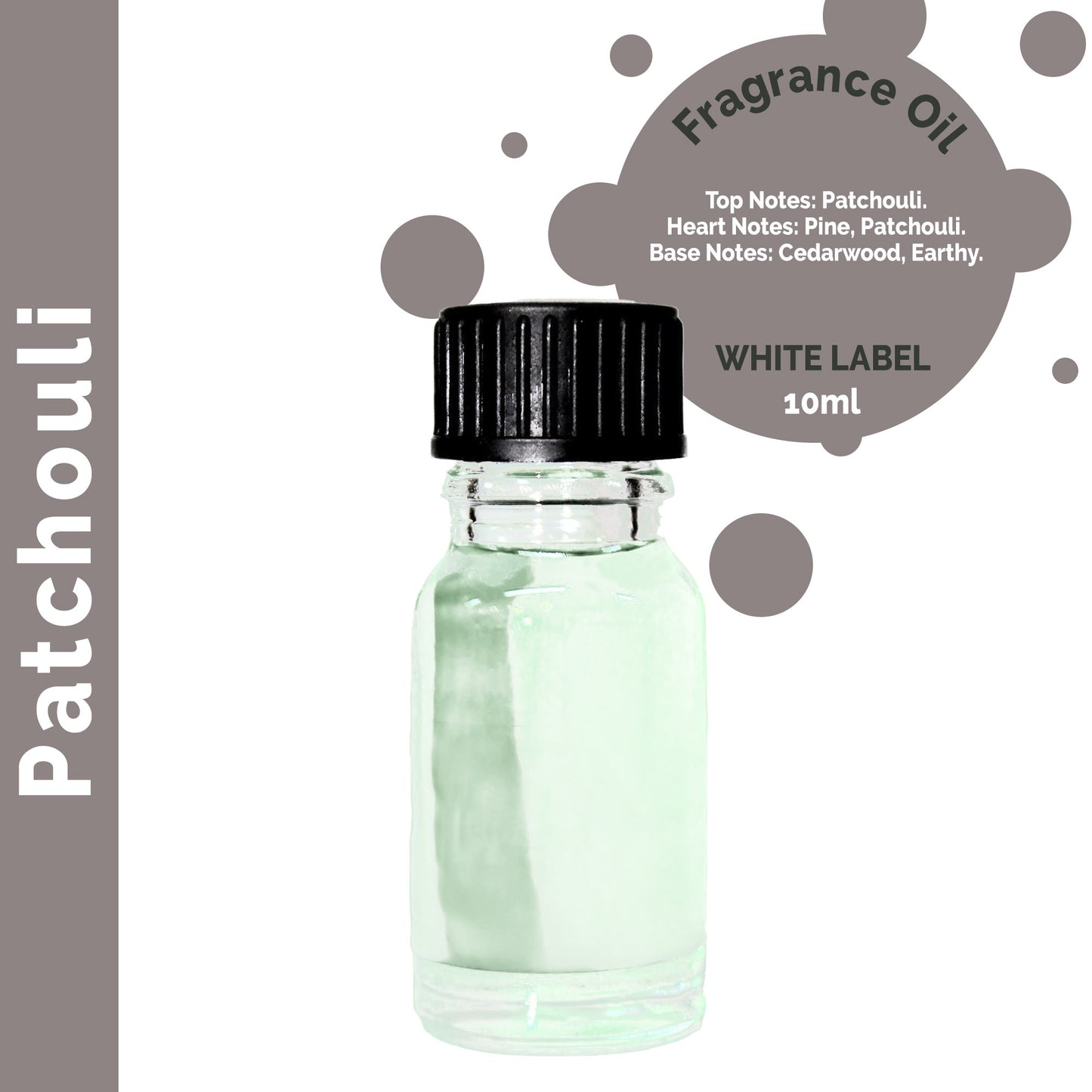 Customisable 10ml Patchouli Fragrance Oil - 10 Pack