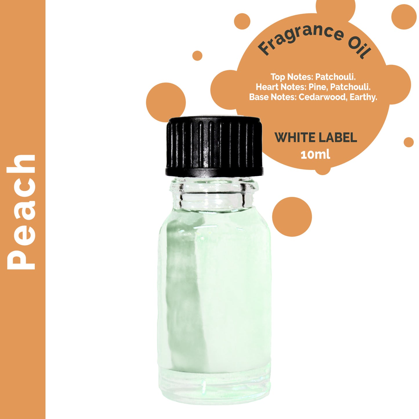 Customisable 10 ml Peach Fragrance Oil - 10 Pack