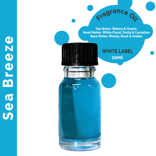 Customisable 10ml Sea Breeze Fragrance Oil - 10 Pack