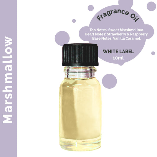 Customisable 10ml Marshmallow Fragrance Oil 10ml - 10 Pack