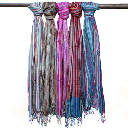 Indian Boho Scarves - 50x180cm - Random Blues