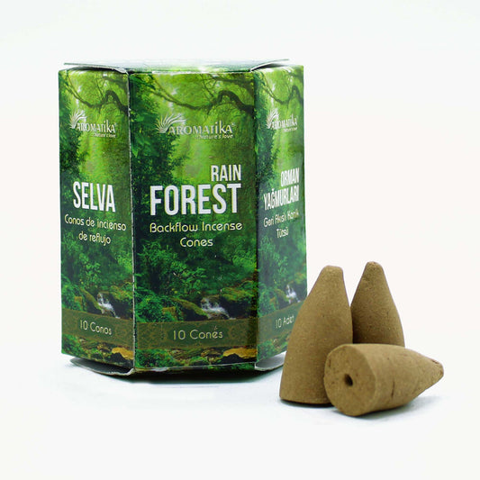 Masala Backflow Incense Cones - Rain Forest