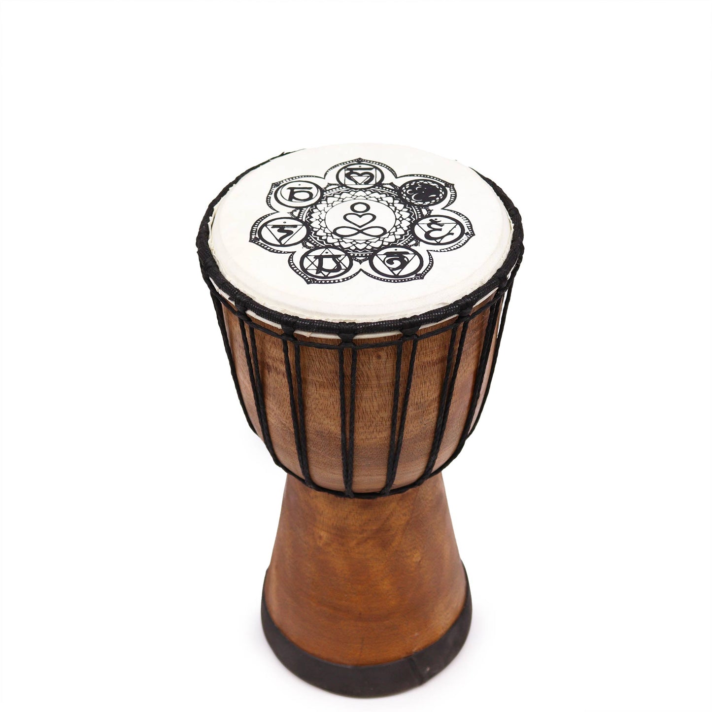 Handmade Wide Top Djembe Drum - 30cm