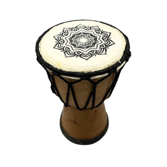 Handmade Wide Top Djembe Drum - 15cm