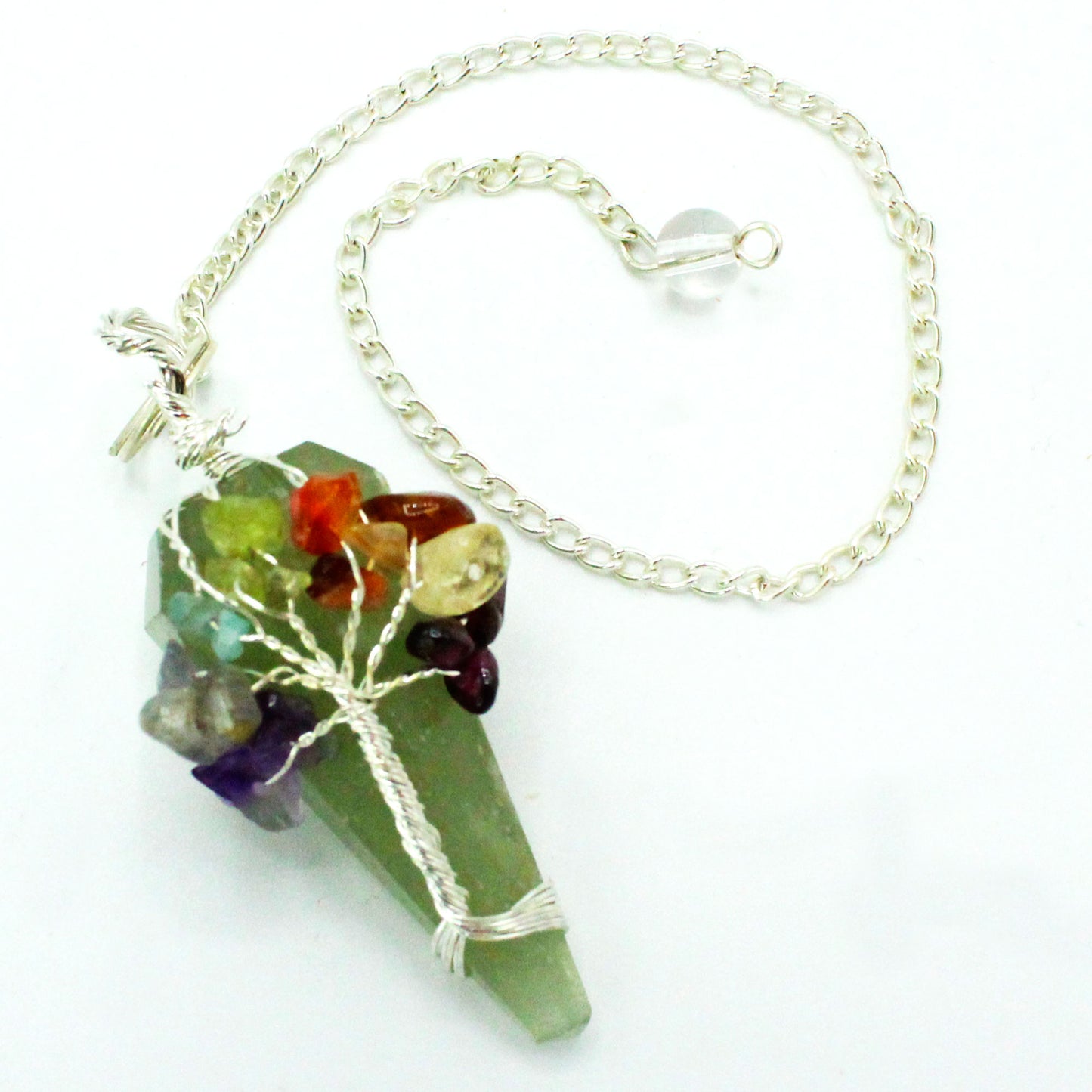 Crystal Pendulum - Seven Chakra - Aventurine