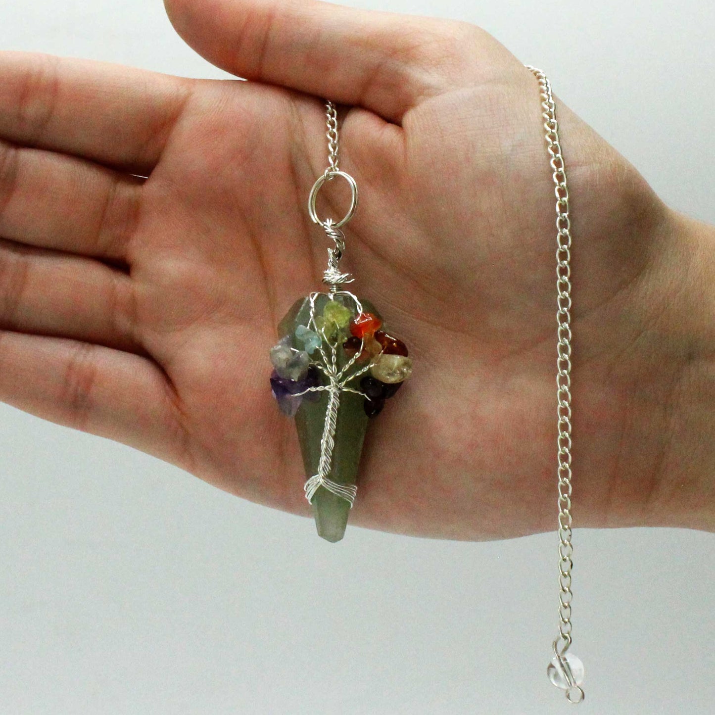 Crystal Pendulum - Seven Chakra - Aventurine