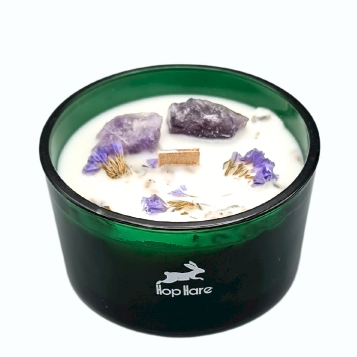 Hop Hare Crystal Magic Flower Candle - The Moon