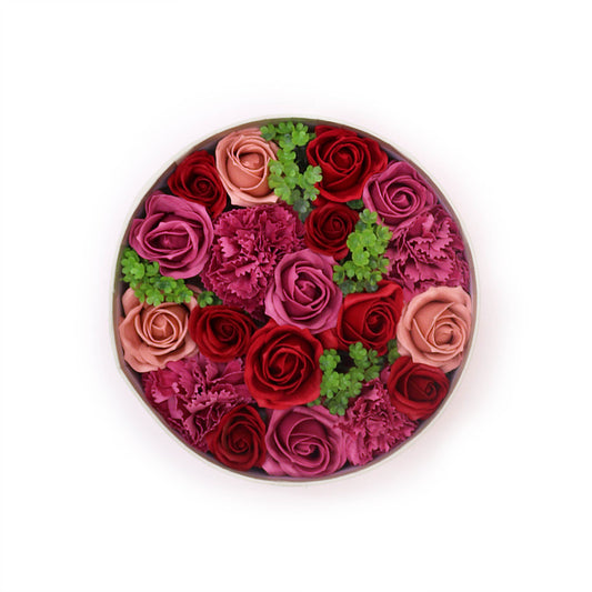 Round Soap Arrangement Box - Vintage Roses