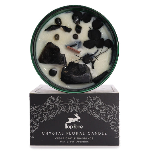 Hop Hare Crystal Magic Flower Candle - The King of Swords