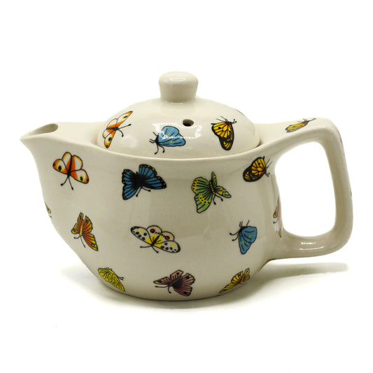 Small Herbal Teapot - Butterflies